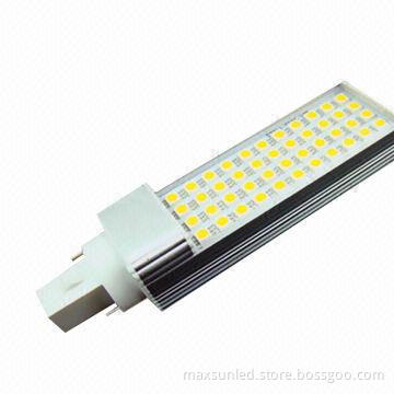 LED Plug Light, 9W, G24/E27, SMD5050, CE- and RoHS-approved